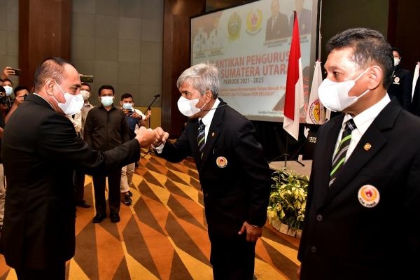 Pengurus KONI Sumut Periode 2021-2025 Dilantik, Gubernur Tekankan Tugas Berat Hadapi PON XX dan XXI